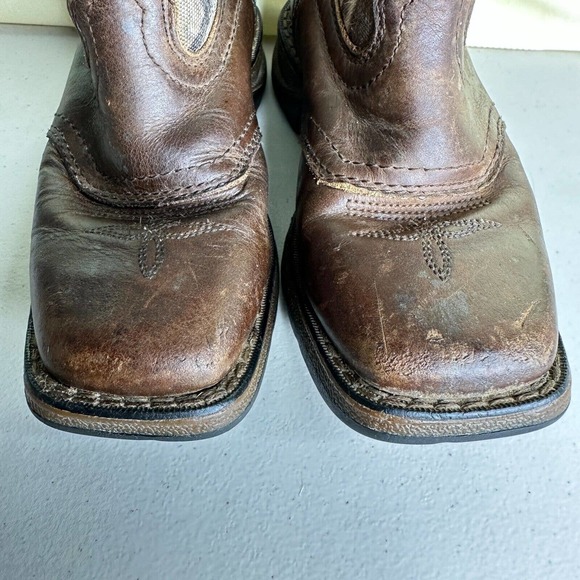 Lil' Durango Saddle Camo Square Toe Western Cowboy Boots Kids Size 8 - Picture 3 of 10